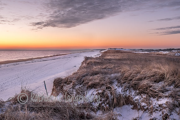 Winter sunrise - Plum Island Beach