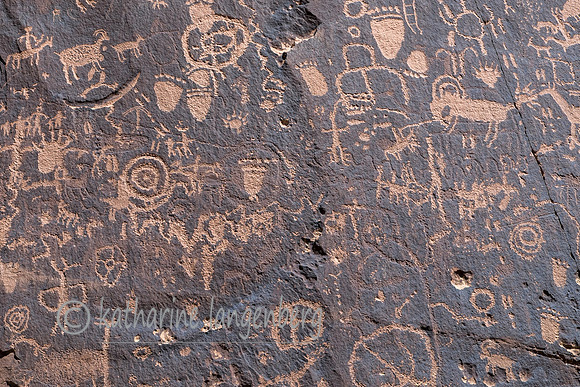 Newspaper Rock. Pictographs