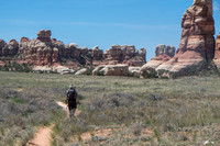 Hike at Chesler Loop Trail, Canyonland NP