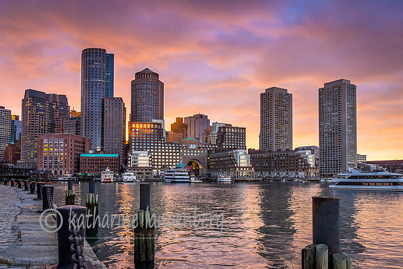 Boston Harbor Skyline