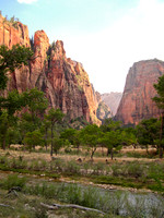 Cliffs and river