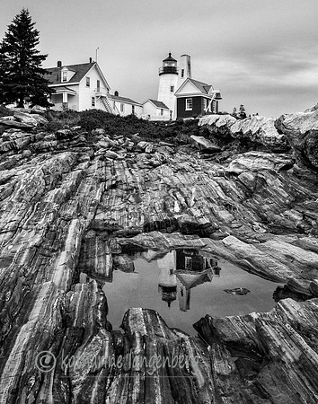 Reflection, Pemaquid Point Lighthouse, Maine