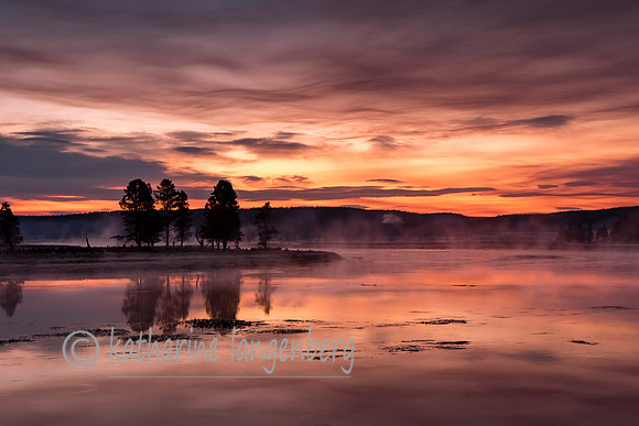 Sunrise -Yellowstone River Hayden Valley