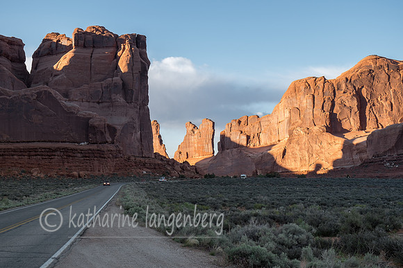 Arches National Park road