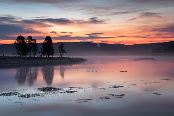 Sunrise Hayden Valley and Yellowstone River