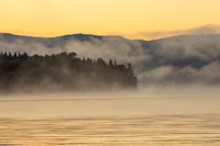 Foggy Dawn, First Connecticut Lake, New Hampshire