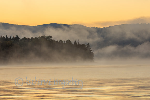 Foggy Dawn, First Connecticut Lake, New Hampshire