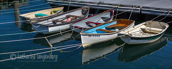 Row boats docked
