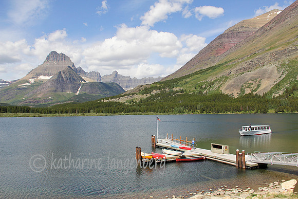 Dock at Many Glacier Lodge, Glacier National Park, MT