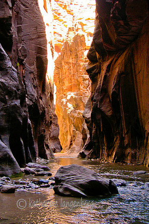 Zion slot canyon