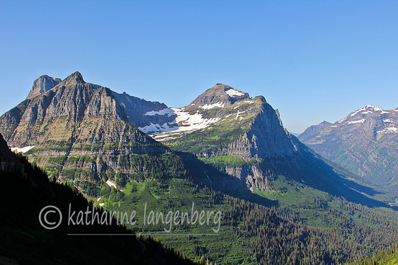 Caved crater, view from Going To The Sun Road