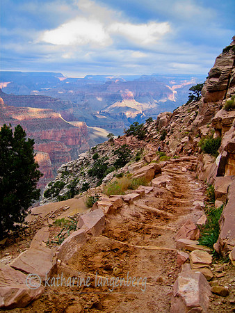 Into the canyon South Kaibab trail, Grand Canyon NP Arizona