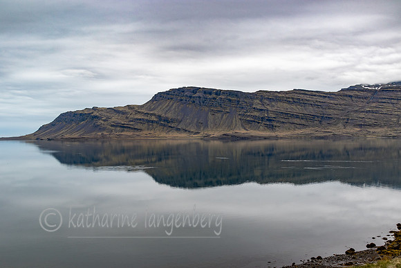 nameless fjord during calm morning