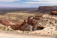 Moki Dugway Road leads to the "Valley of the Gods"