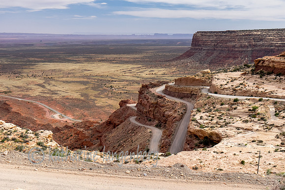 Moki Dugway Road leads to the "Valley of the Gods"
