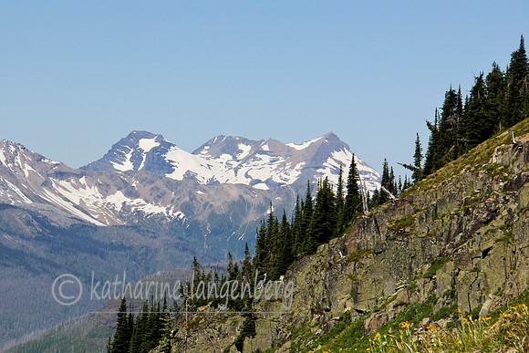 snow capped, Glacier National Park, MT