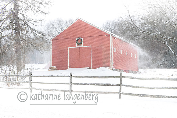 Winter at the Wayside Inn Barn