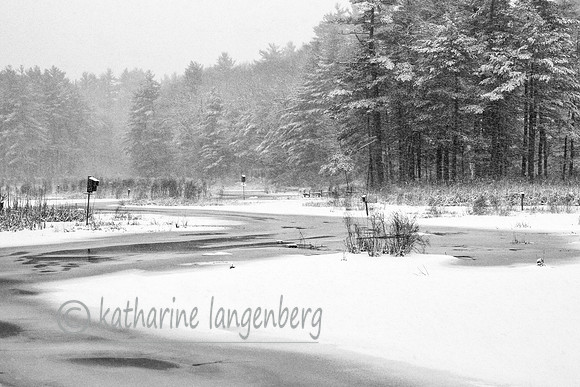 Snow and skim ice.