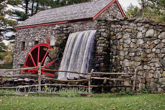 Historic Grist Mill, Wayside Inn Mill, MA.
